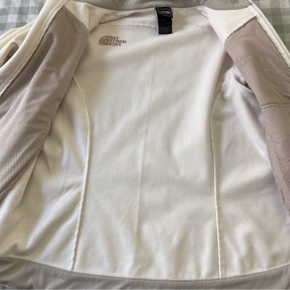 ECRU THE North Face zip up jacket off white mid season coat XS soft liner active - Picture 6 of 16